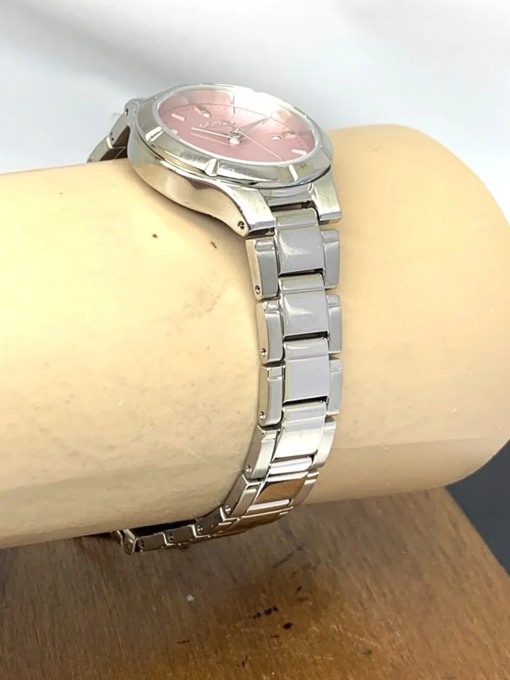 Seiko Women's Watch SUR413 Essentials Quartz Pink Dial Stainless Steel 27mm